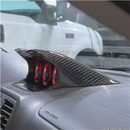 Carbon Fiber Triple Gauge Dashboard Pod for 2001-2007 Subaru Impreza WRX
