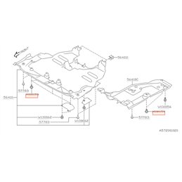 Vis Cache / Protège Carter Moteur et Boite SUBARU
