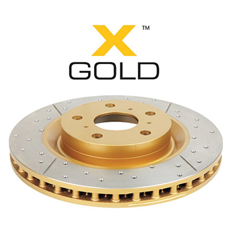 Disques DBA Street Series XS-GOLD Rainuré/Percés  Plein - Arrière SUBARU GT 1993-1998 / FORESTER 1997-2008 / LEGACY 1992-1999