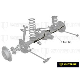 Barre anti-roulis Arrière 24mm ajustable 3 points WHITELINE TOYOTA PRADO 120-150 SERIE / 4 RUNNER N210- N215 / FJ CRUISER GSJ15