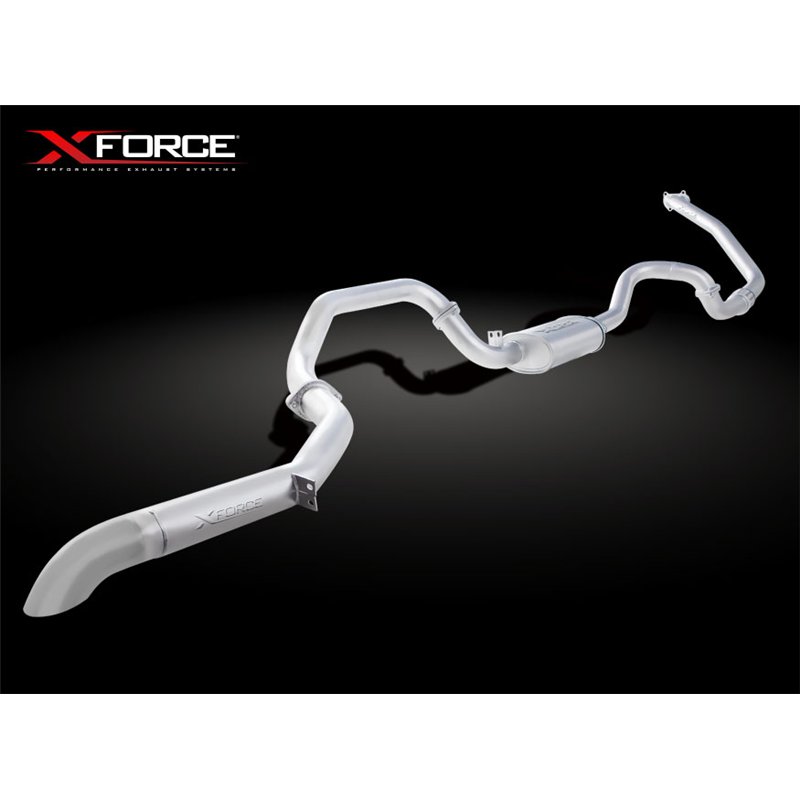 Turbo-Back System 76mm, Acier Inox XFORCE TOYOTA LANDCRUISER 1990-1998