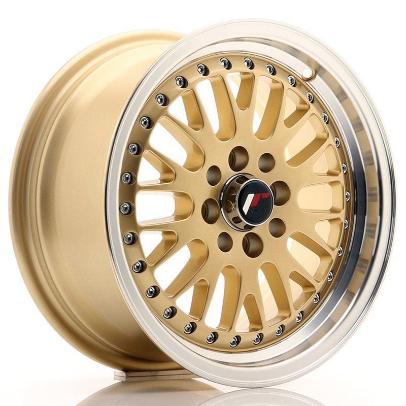 JR Wheels JR10 15x7 ET30 4x100/108 Or / Bord Poli