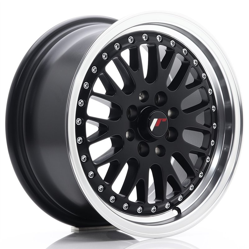 Japan Racing JR-10 15x7" 4x100/108 ET30, Noir Mat / Satiné