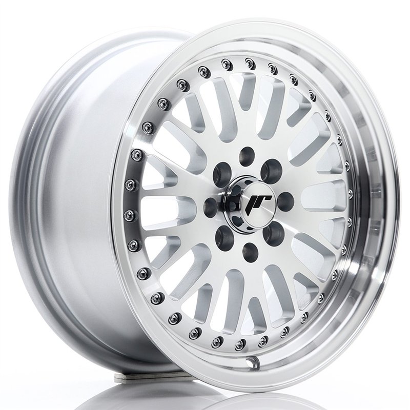 JR Wheels JR10 15x7 ET30 4x100/108 Argent Face Polie