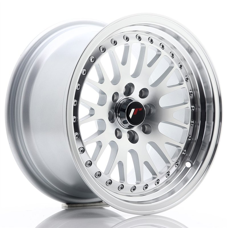 JR Wheels JR10 15x8 ET20 4x100/108 Argent Face Polie