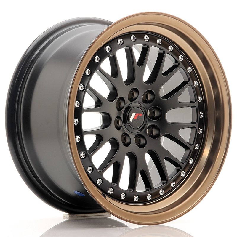 Japan Racing JR-10 16x8" 4x100/108 ET20, Noir Mat / Satiné