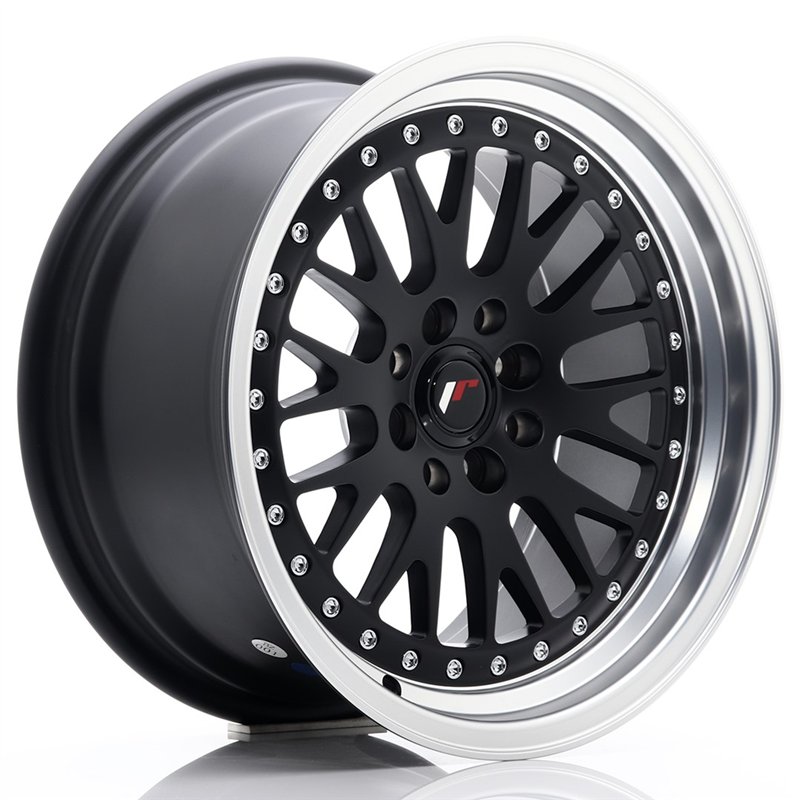 JR Wheels JR10 16x8 ET20 4x100/108 Noir Mat / Bord Bronze Anodisé