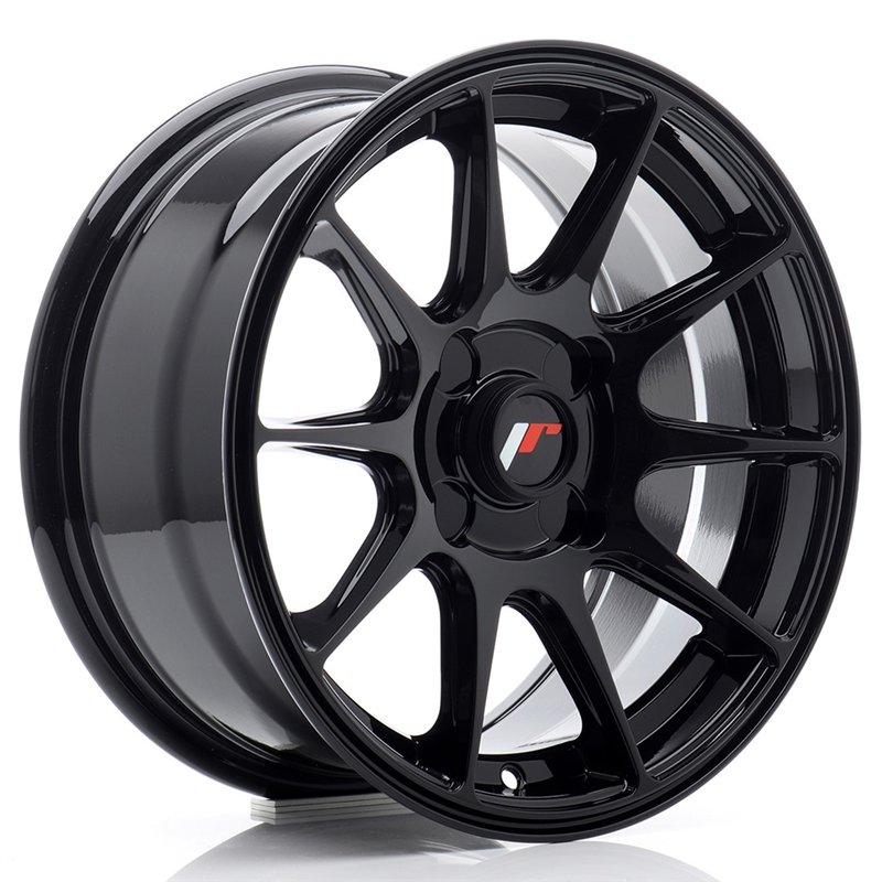 Japan Racing JR11 15x7 ET30 4H BLANK Noir Brillant