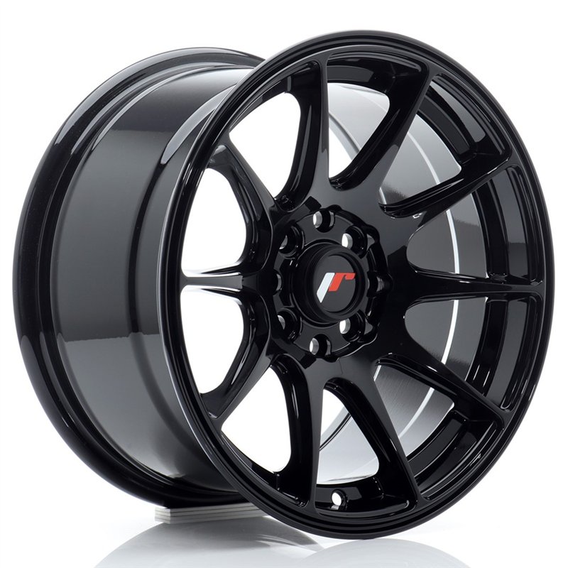 Japan Racing JR-11 15x8" 4x100/114.3 ET25, Noir Brillant