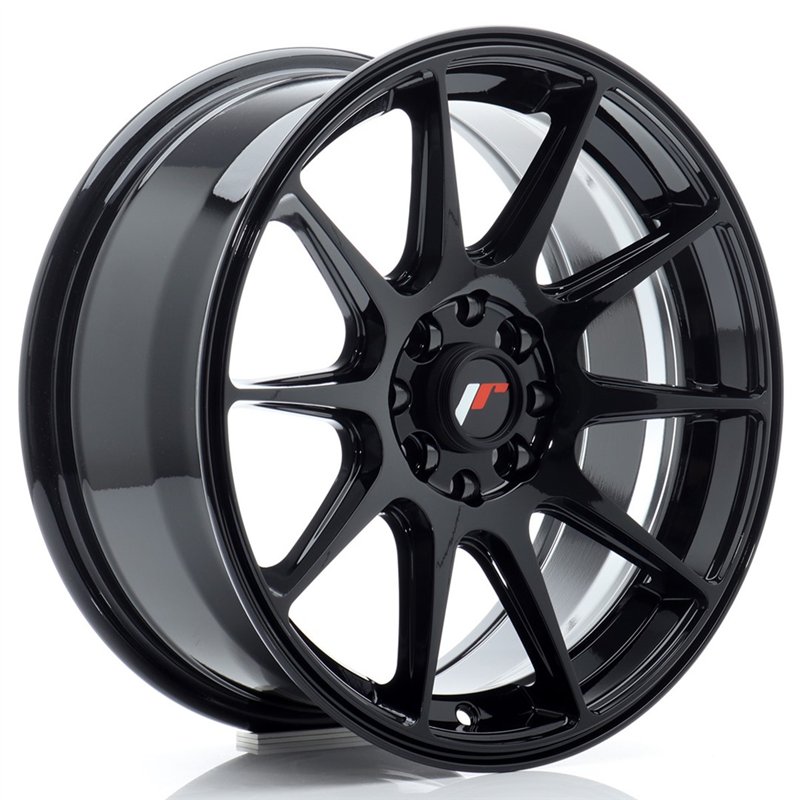 Japan Racing JR-11 16x7" 4x100/108 ET25, Noir Brillant