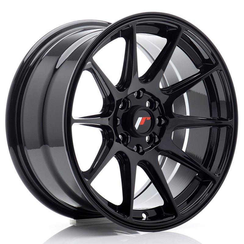 Japan Racing JR-11 16x8" 5x100/114.3 ET25, Noir Brillant