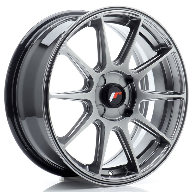 Japan Racing JR-11 17x7" (4 trous - sur mesure) ET20-38, Hyper Black