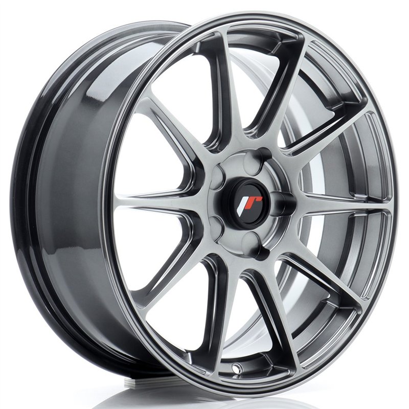 Japan Racing JR-11 17x7" (5 trous - sur mesure) ET20-38, Hyper Black