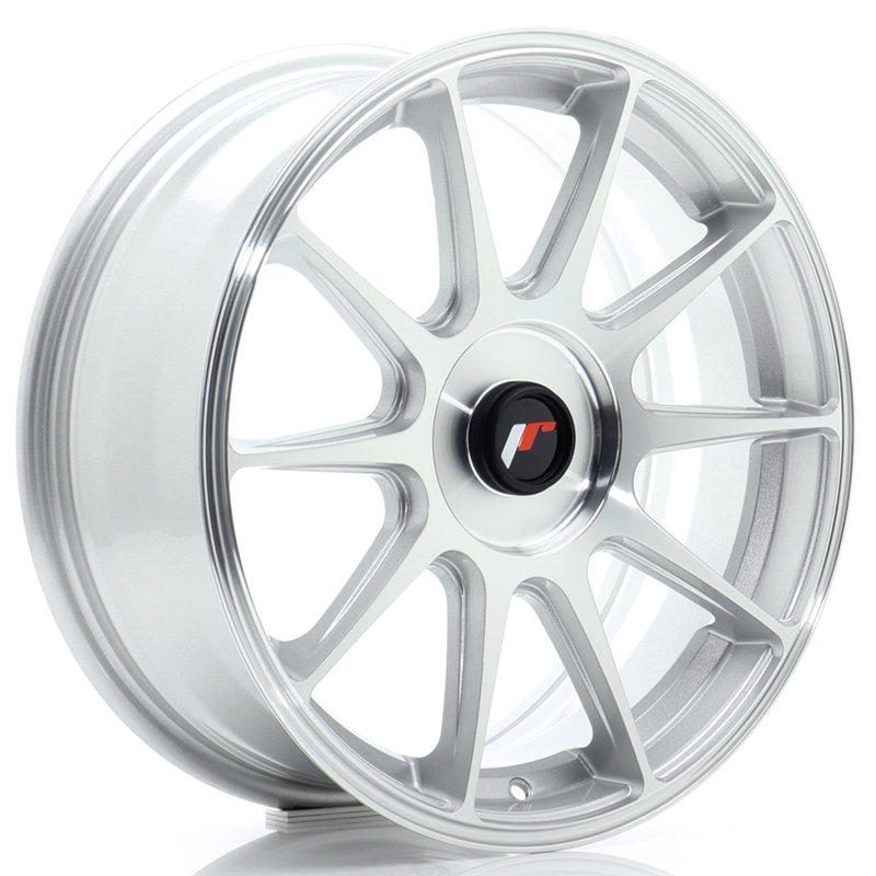 Japan Racing JR11 17x7 ET20-38 BLANK Gris Argenté / Poli