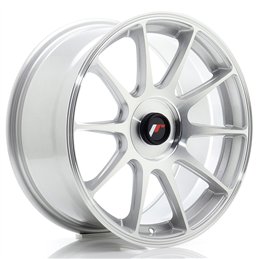 Japan Racing JR11 17x8 ET20-35 BLANK Gris Argenté / Poli