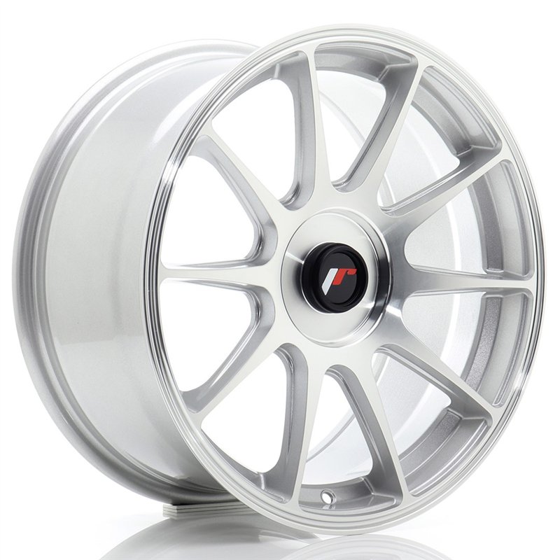 Japan Racing JR11 17x8 ET20-35 BLANK Gris Argenté / Poli