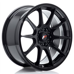Japan Racing JR-11 17x8" 4x100/108 ET25, Noir Brillant