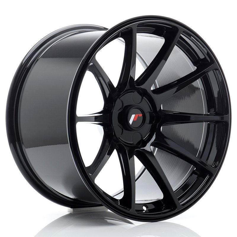 Japan Racing JR-11 Extreme Concave 18x10.5" (5 trous - sur mesure) ET0-25, Noir Brillant