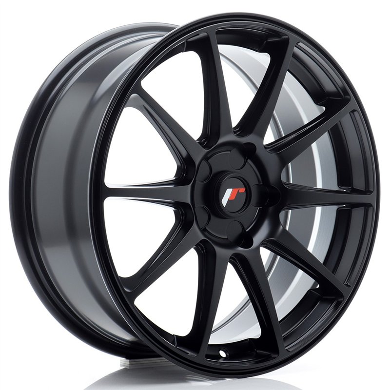 Japan Racing JR-11 18x7.5" (5 trous - sur mesure) ET20-40, Noir Mat