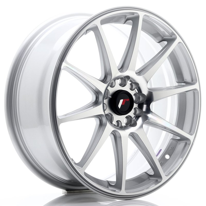 JR Wheels JR11 18x7.5 ET40 5x112/114.3 Argent Face Polie