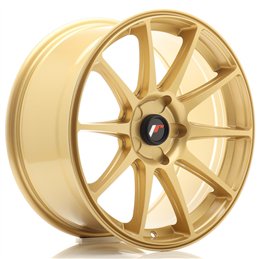 Japan Racing JR-11 18x8.5" (5 trous - sur mesure) ET20-40, Or / Doré