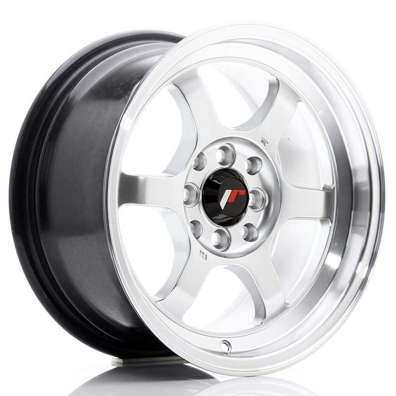 JR Wheels JR12 15x7.5 ET26 4x100/114.3 Hyper Silver / Bord Poli