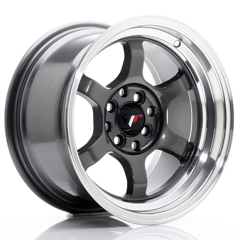 JR Wheels JR12 15x8.5 ET13 4x100/114.3 Gun Metal / Bord Poli