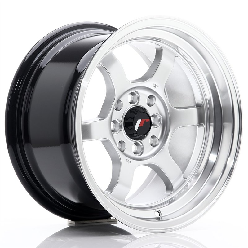 JR Wheels JR12 15x8.5 ET13 4x100/114.3 Hyper Silver / Bord Poli