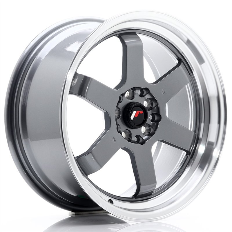 JR Wheels JR12 17x8 ET33 5x100/114.3 Gun Metal / Bord Poli