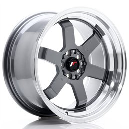 JR Wheels JR12 17x9 ET25 5x100/114.3 Gun Metal / Bord Poli