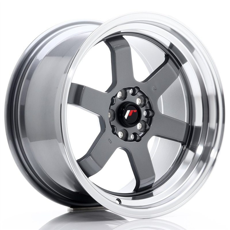 JR Wheels JR12 17x9 ET25 5x100/114.3 Gun Metal / Bord Poli