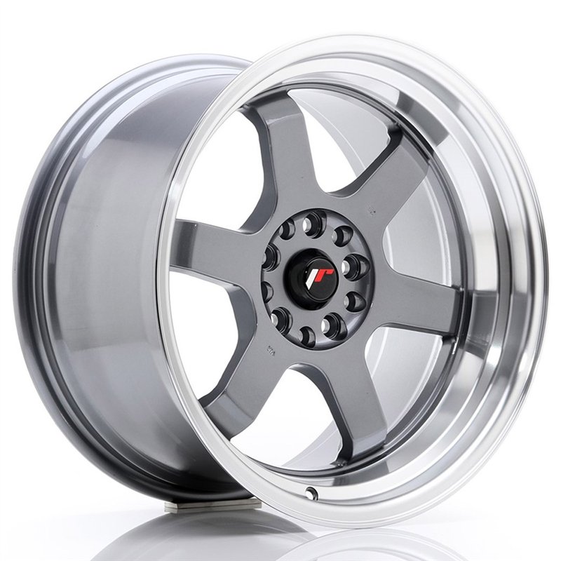 JR Wheels JR12 18x10 ET20 5x114.3/120 Gun Metal / Bord Poli