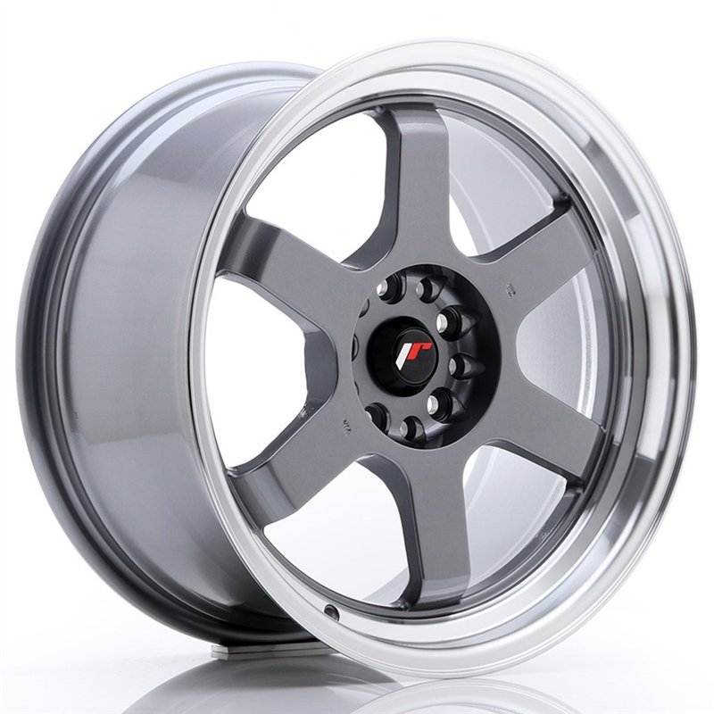 JR Wheels JR12 18x9 ET25 5x114.3/120 Gun Metal / Bord Poli