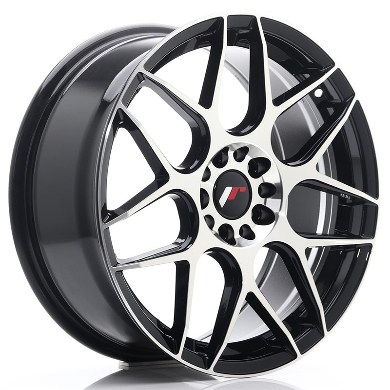 Japan Racing JR18 18x7,5 ET40 5x112/114 Noir et Branches Polies
