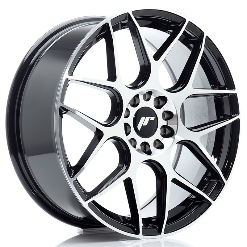 Japan Racing JR-18 18x7.5" 5x112/114.3 ET40, Noir Poli