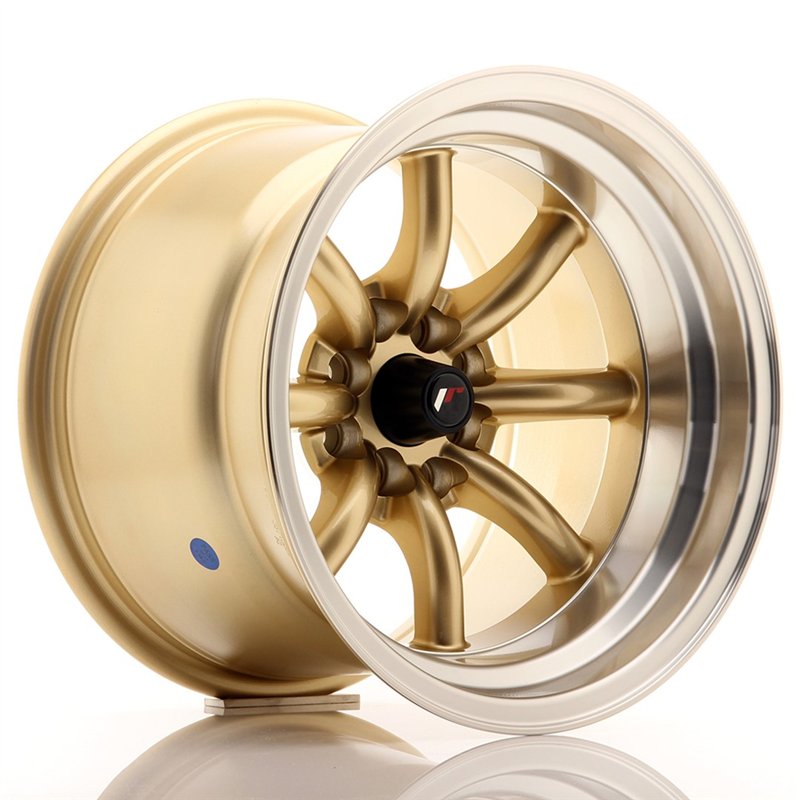 JR Wheels JR19 15x10.5 ET-32 4x100/114.3 Or / Bord Poli