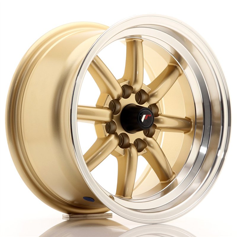 JR Wheels JR19 15x8 ET0 4x100/114.3 Or / Bord Poli