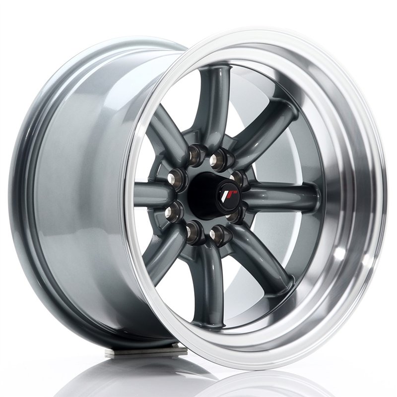 JR Wheels JR19 15x9 ET-13 4x100/108 Gun Metal / Bord Poli