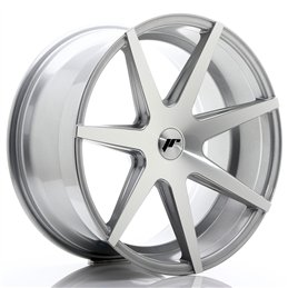 Japan Racing JR-20 Extreme Concave 20x10" (5 trous - sur mesure) ET20-40, Gris Argenté / Poli