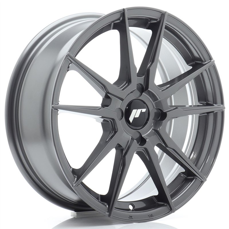 Japan Racing JR-21 17x7" (4 trous - sur mesure) ET20-40, Hyper Gray