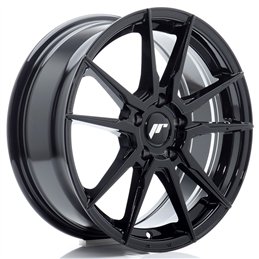 Japan Racing JR-21 17x7" 5x114.3 ET40, Noir Brillant