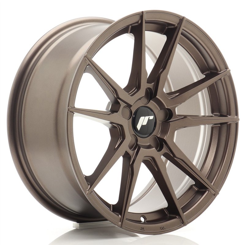 Japan Racing JR21 17x8 ET20-35 5H BLANK Bronze Mat
