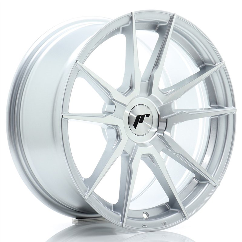 Japan Racing JR21 17x8 ET20-35 BLANK Gris Argenté / Poli