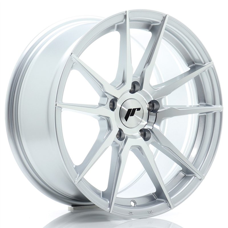 Japan Racing JR21 17x8 ET35 5x120 Gris Argenté / Poli
