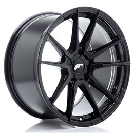 Japan Racing JR-21 Extreme Concave 18x9.5" (5 trous - sur mesure) ET20-40, Noir Brillant