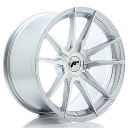 Japan Racing JR-21 Extreme Concave 18x9.5" (4 & 5 trous - sur mesure) ET20-40, Gris Argenté Poli