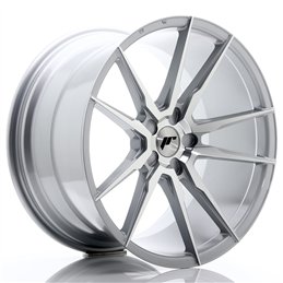 Japan Racing JR-21 Extreme Concave 20x11" (5 trous - sur mesure) ET30-50, Gris Argenté Poli
