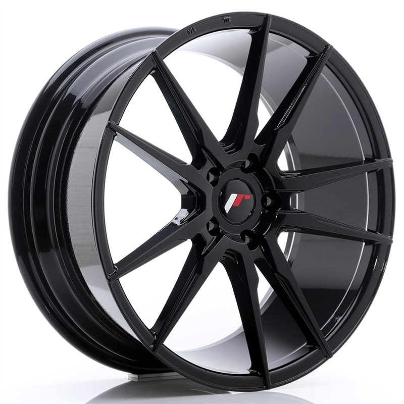 JR Wheels JR21 20x8.5 ET40 5x112 Noir Brillant