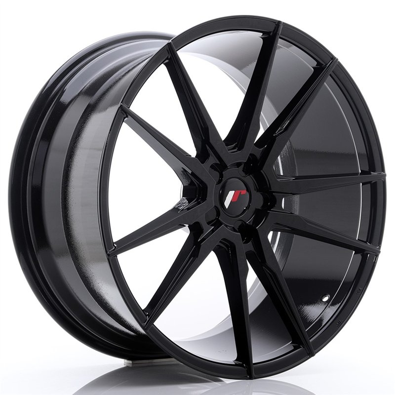 Japan Racing JR-21 Extreme Concave 22x10.5" (5 trous - sur mesure) ET15-52, Noir Brillant