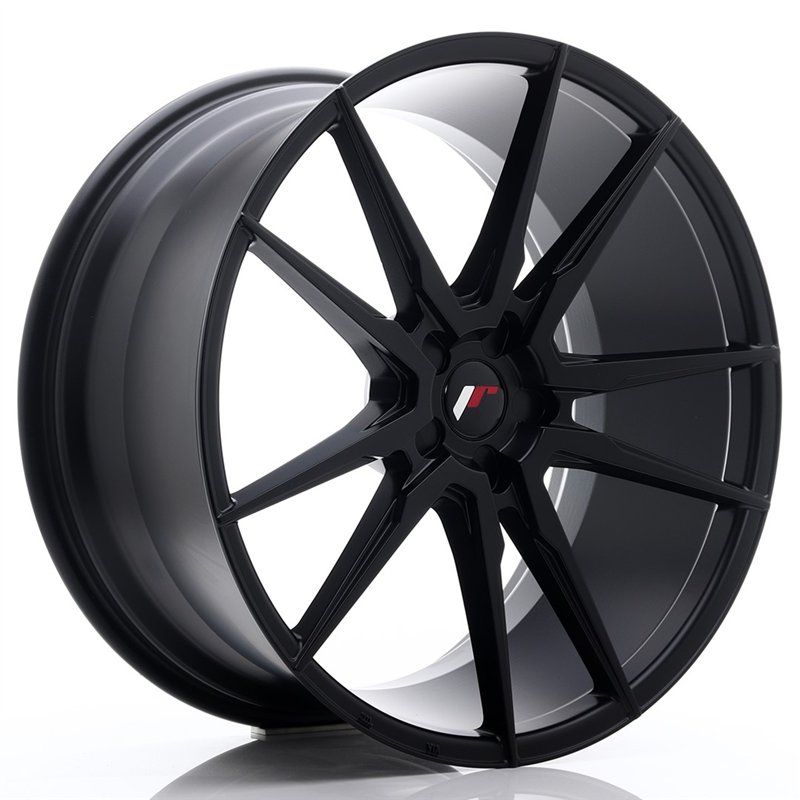 Japan Racing JR-21 Extreme Concave 22x10.5" (5 trous - sur mesure) ET15-50, Noir Mat / Satiné